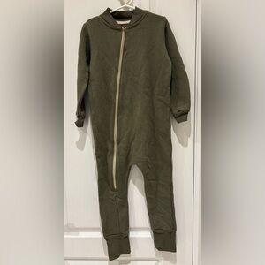 Mini Mioche 100% Organuc Cotton Plush Biker Romper, Unisex